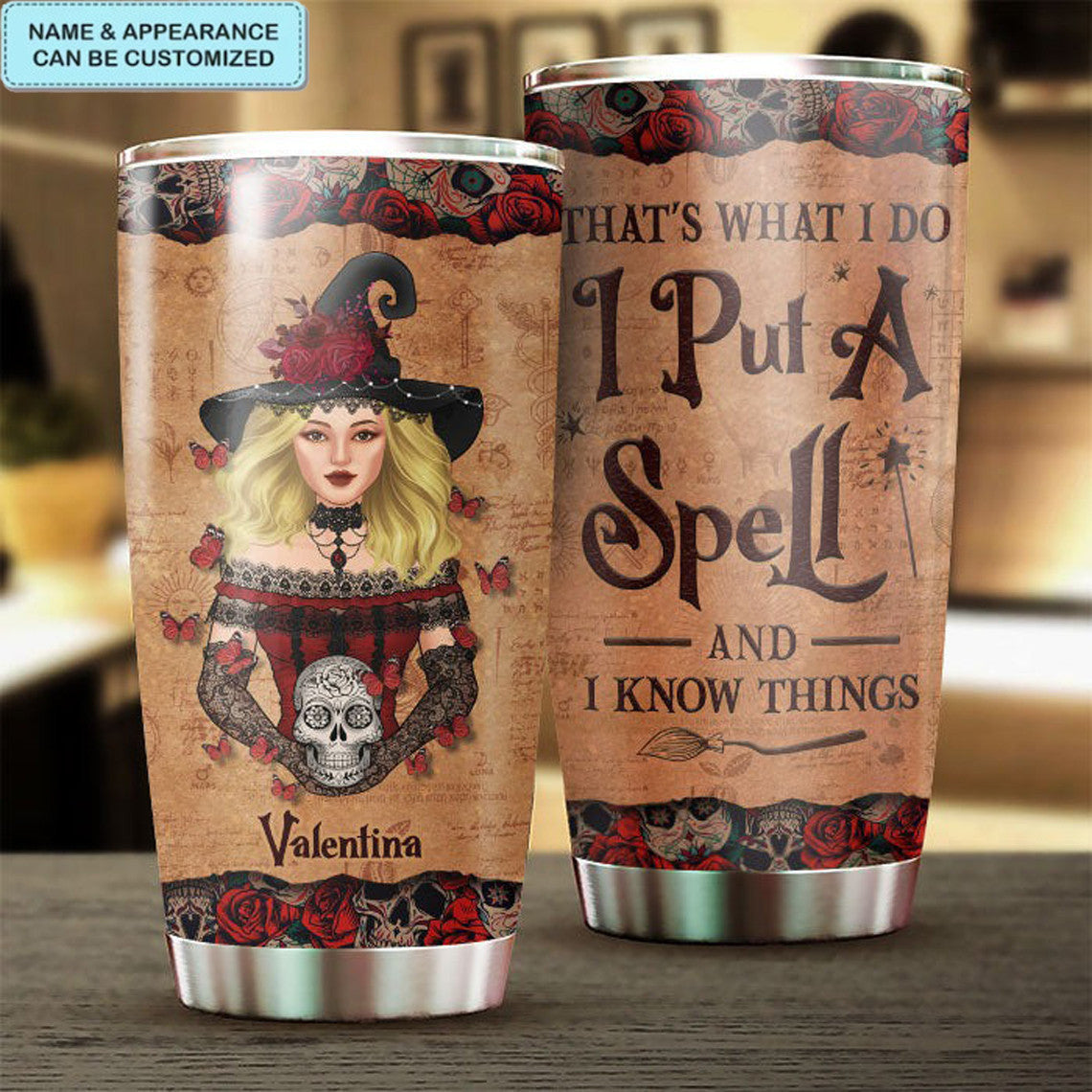 Personalized That's What I Do I Put A Spell Tumbler Witch Tumbler Halloween Teacher Gifts