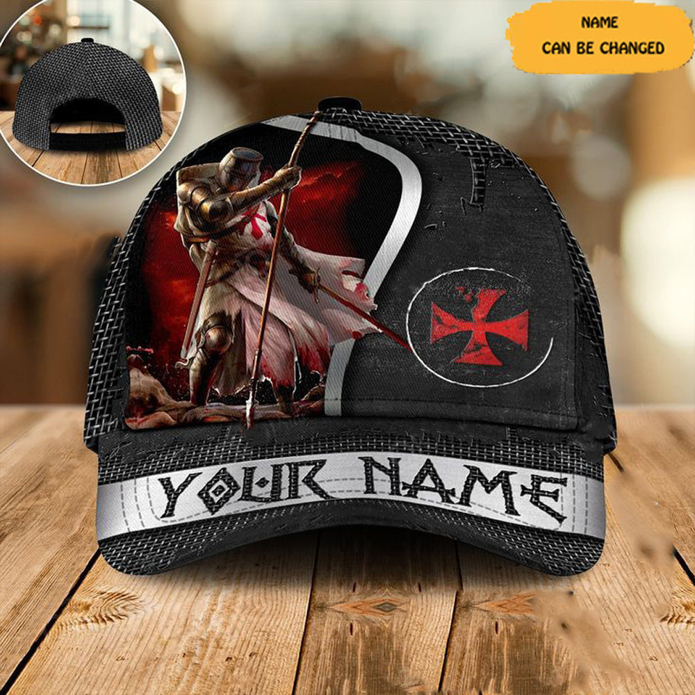 Personalized Knights Templar Warrior Hat Custom Mens Hats Gifts For Husband
