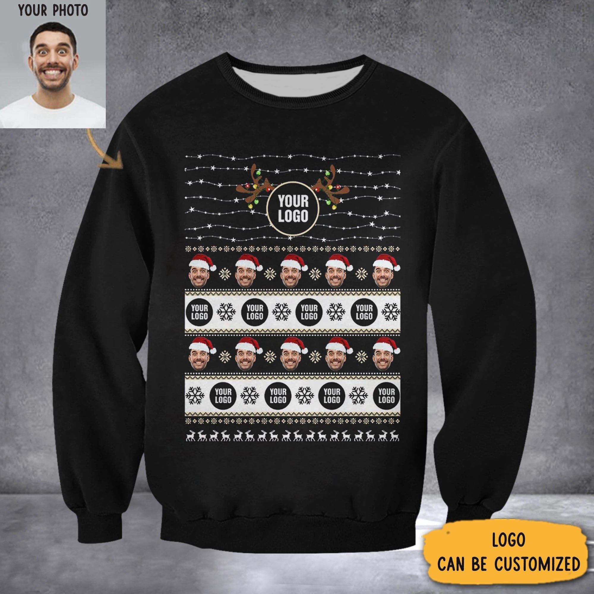 Custom Sweatshirts With Faces Christmas Sweatshirt Christmas Gifts For Coworkers