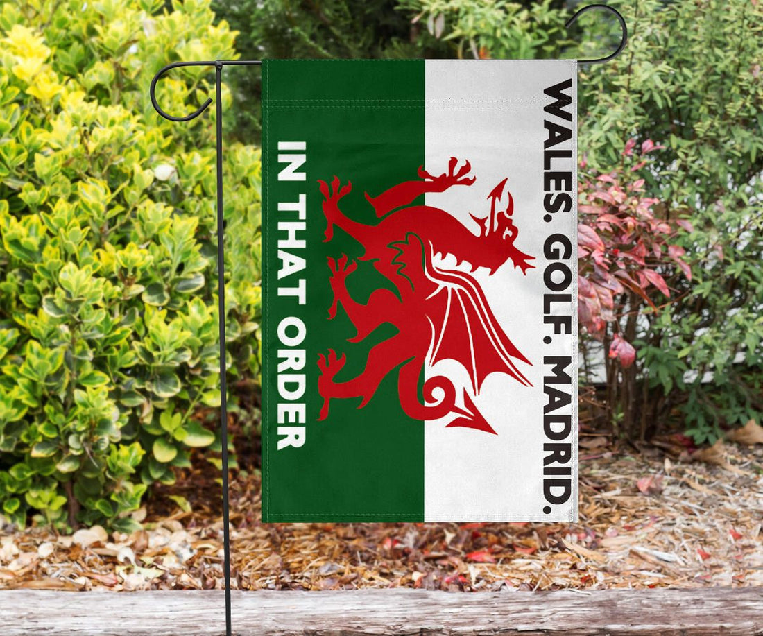 Gareth Bale Flag Wales Golf Madrid In That Order Flags
