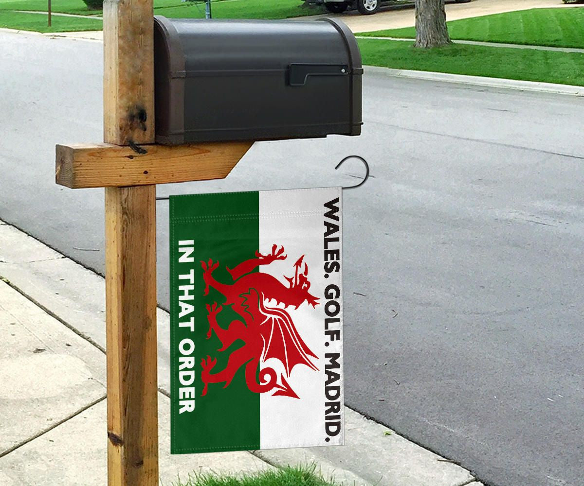 Gareth Bale Flag Wales Golf Madrid In That Order Flags