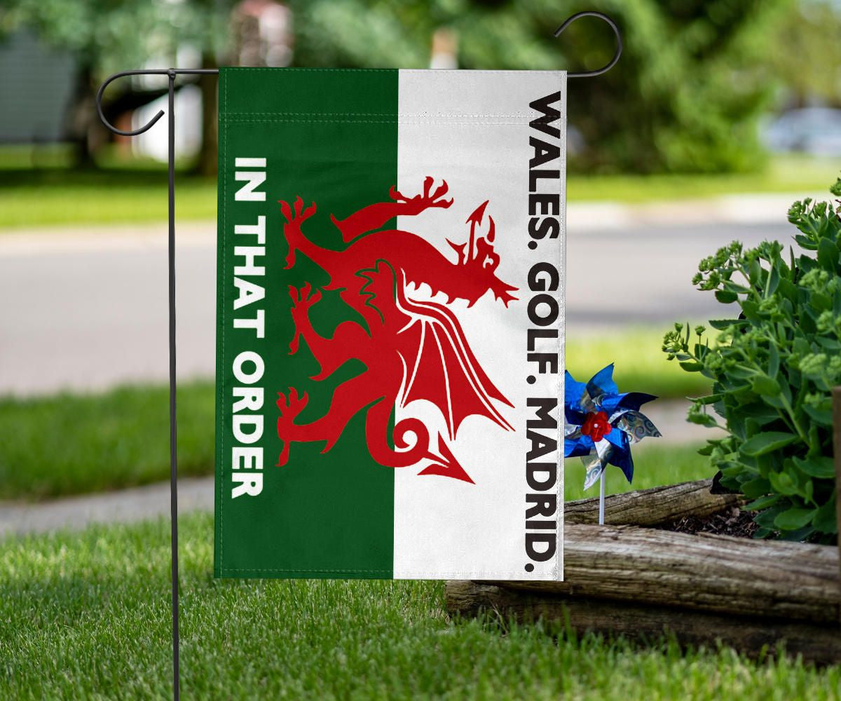 Gareth Bale Flag Wales Golf Madrid In That Order Flags
