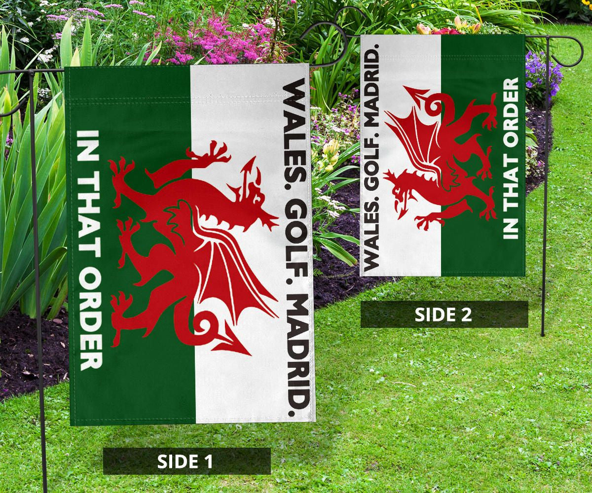 Gareth Bale Flag Wales Golf Madrid In That Order Flags