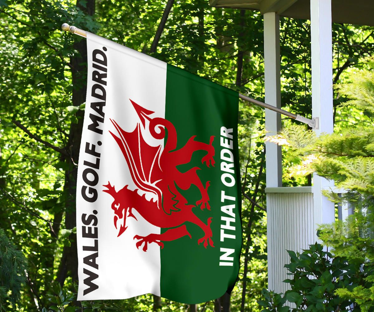 Gareth Bale Flag Wales Golf Madrid In That Order Flags