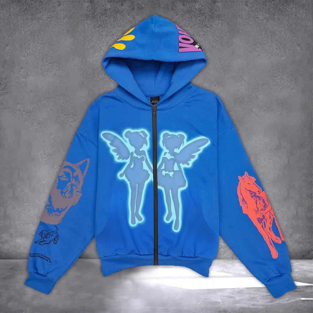 Drake Blue Hoodie FATD For All The Dogs Hoodie Drake Merch 2024