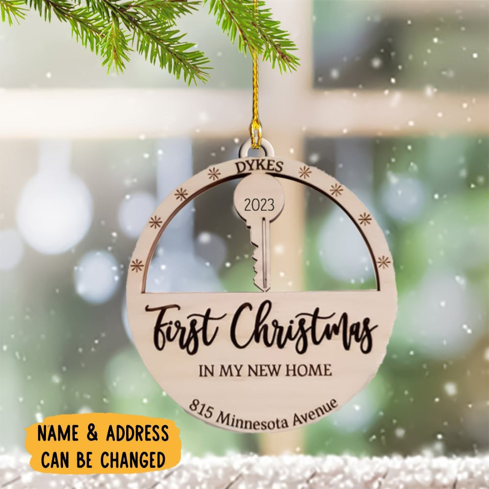 Personalized First Christmas In My New Home Ornament New Home Christmas Ornament 2024 Gift