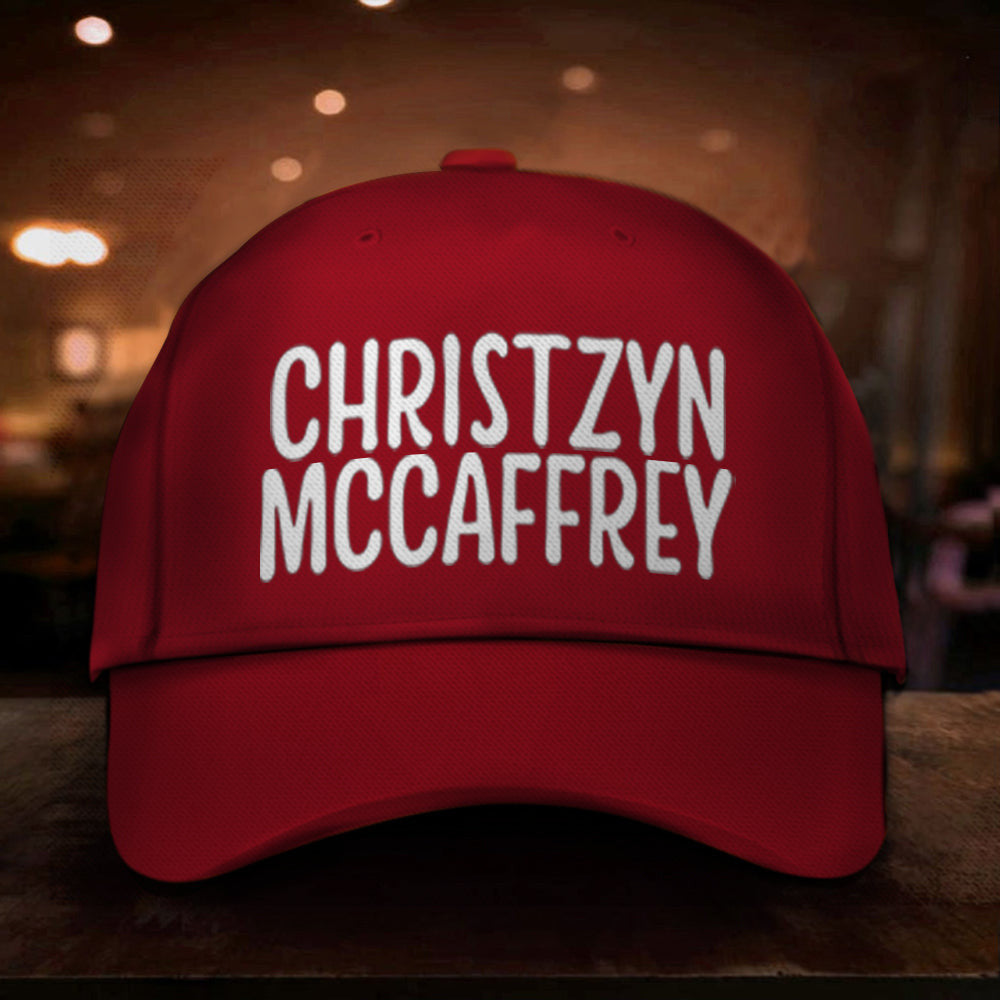 Christzyn Mccaffrey Hat Christzyn Mccaffrey Cap Gifts For Football Lovers