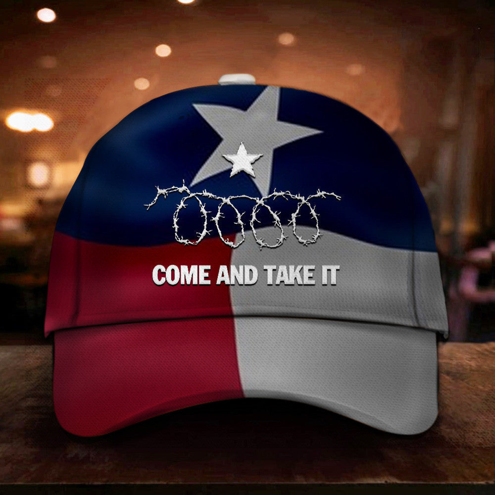 Come And Take It Razor Wire Hat Texas Flag Hat I Stand With Texas Cap