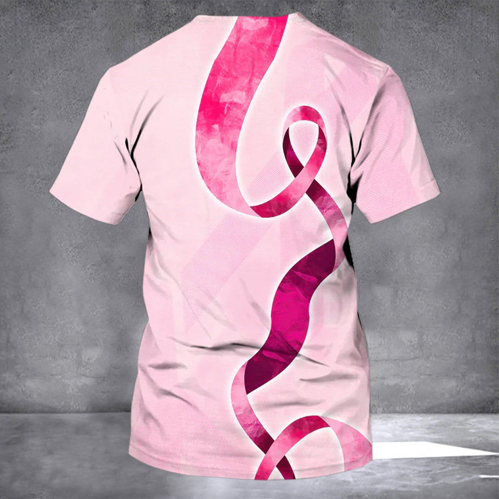 Personalized Crush Cancer What's Your Superpower Shirt Breast Cancer Awareness Gifts