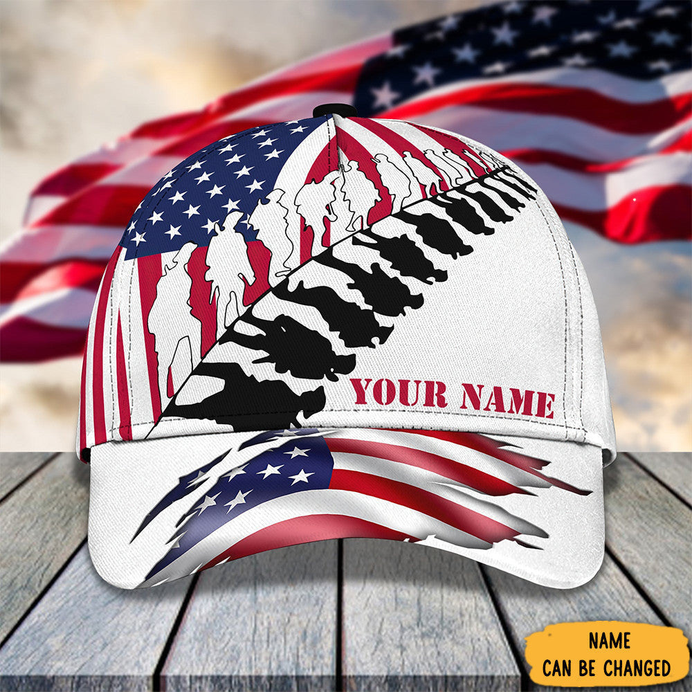 Personalized US Veteran Hat American Flag Patriotic Best Gifts To Honor Veterans Day