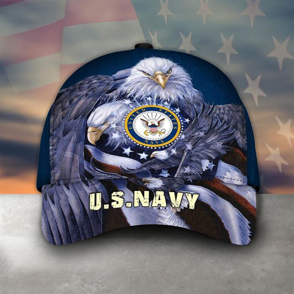 Eagle US Navy Hat USN patriotic Hat For Men Veterans Day Gift Ideas