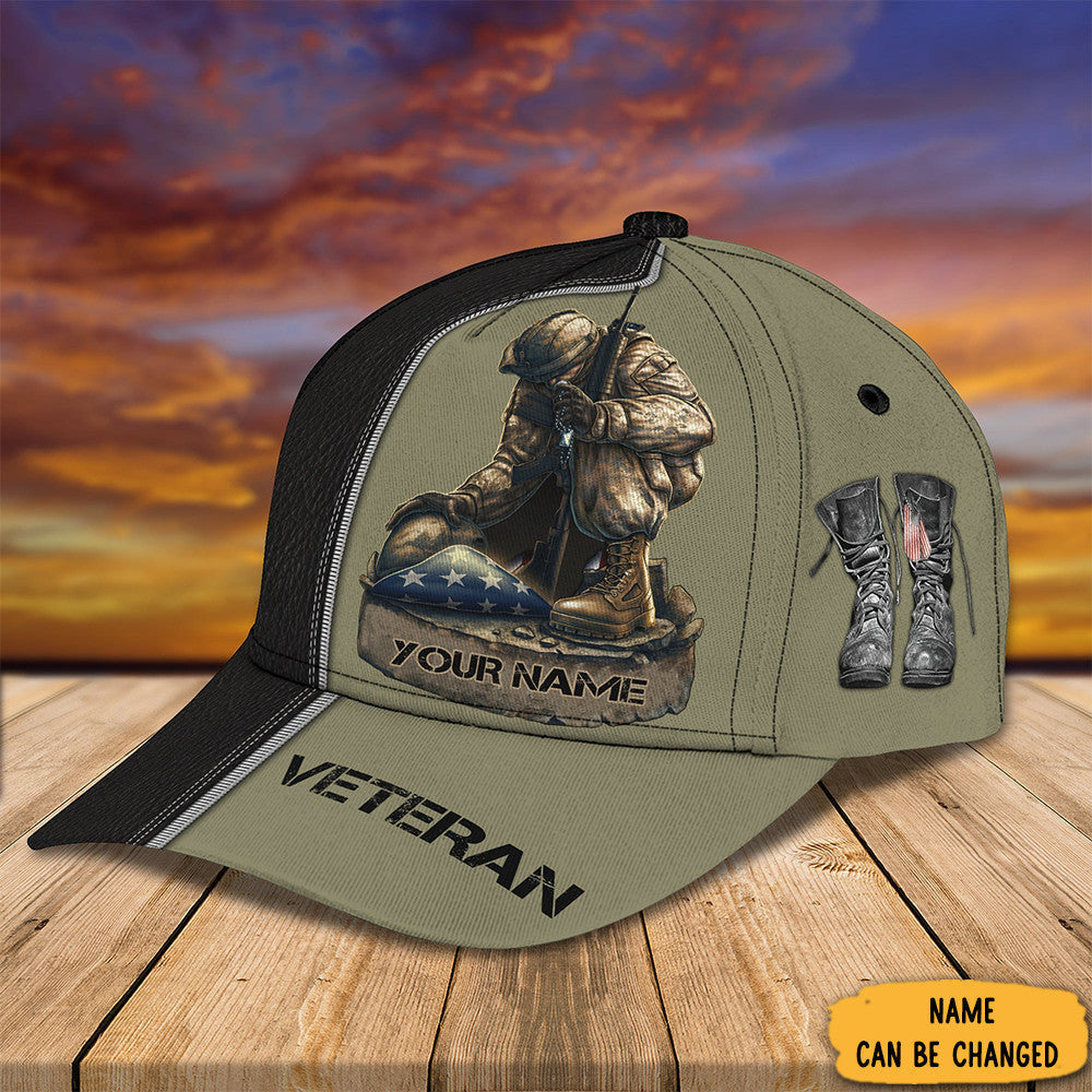 Custom Veteran Hat Patriotic Ball Cap Last Minute Veterans Day Gifts