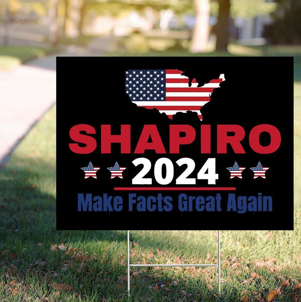 Ben Shapiro Yard Sign American Flag Graphic Support Signs Outdoor Ornaments