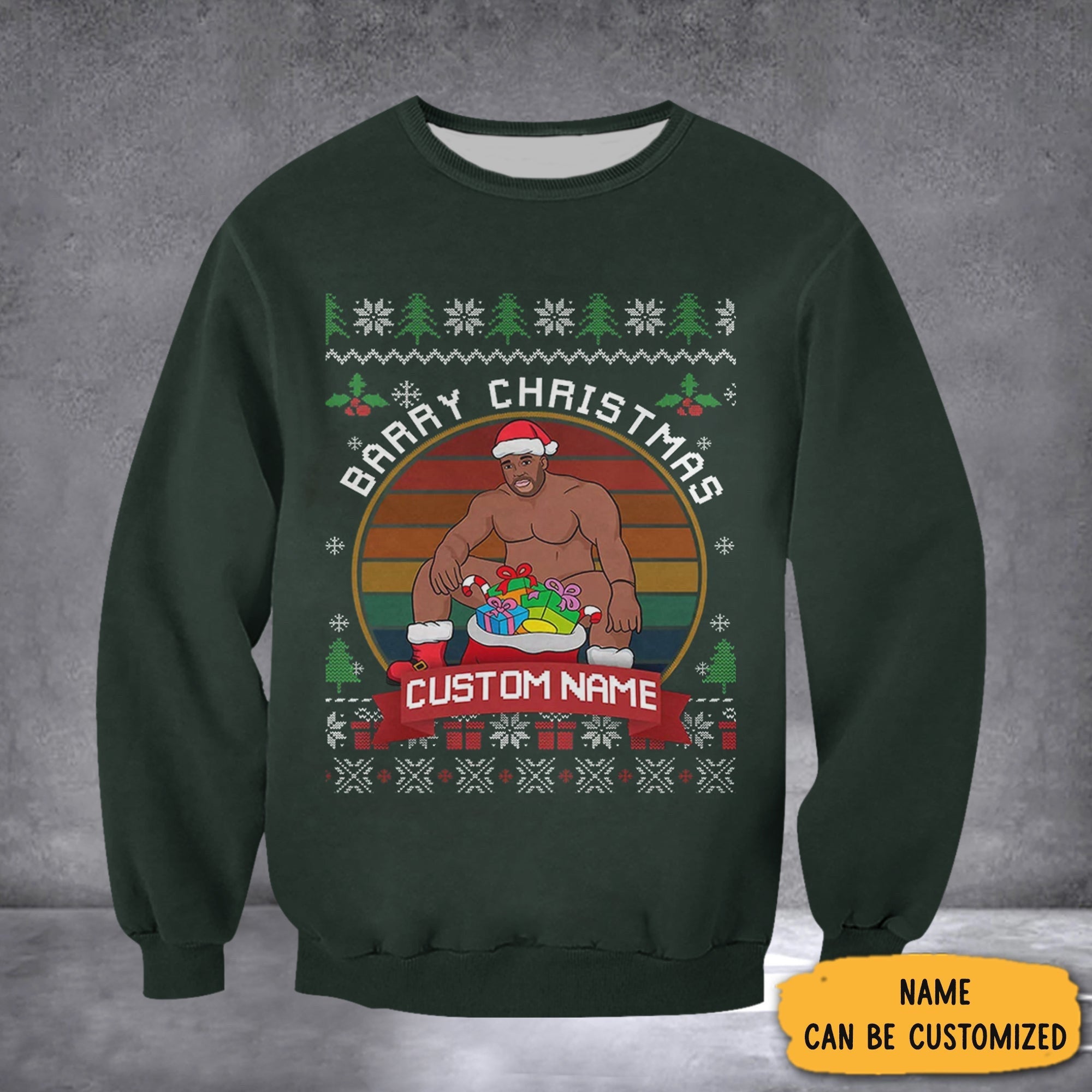 Personalized Barry Wood Meme Christmas Sweatshirt Funny Xmas Clothing Gifts For Men Women