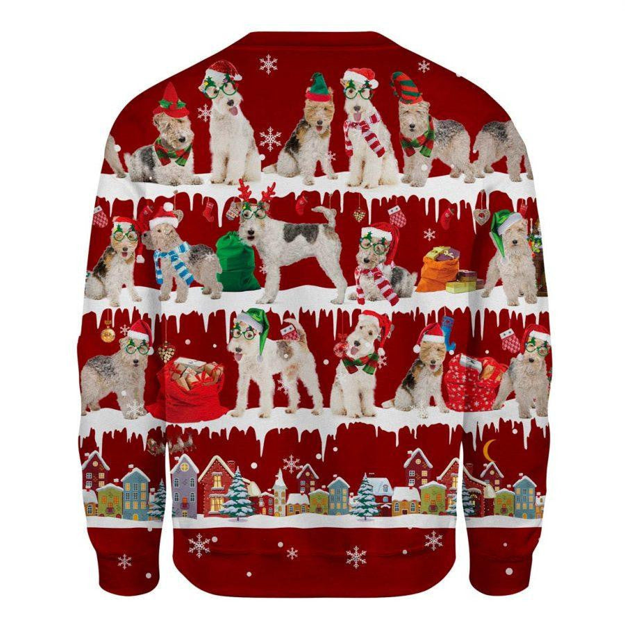 Wire Fox Terrier Ugly Christmas Sweater Merry Christmas Sweatshirt Winter Gifts For Couples