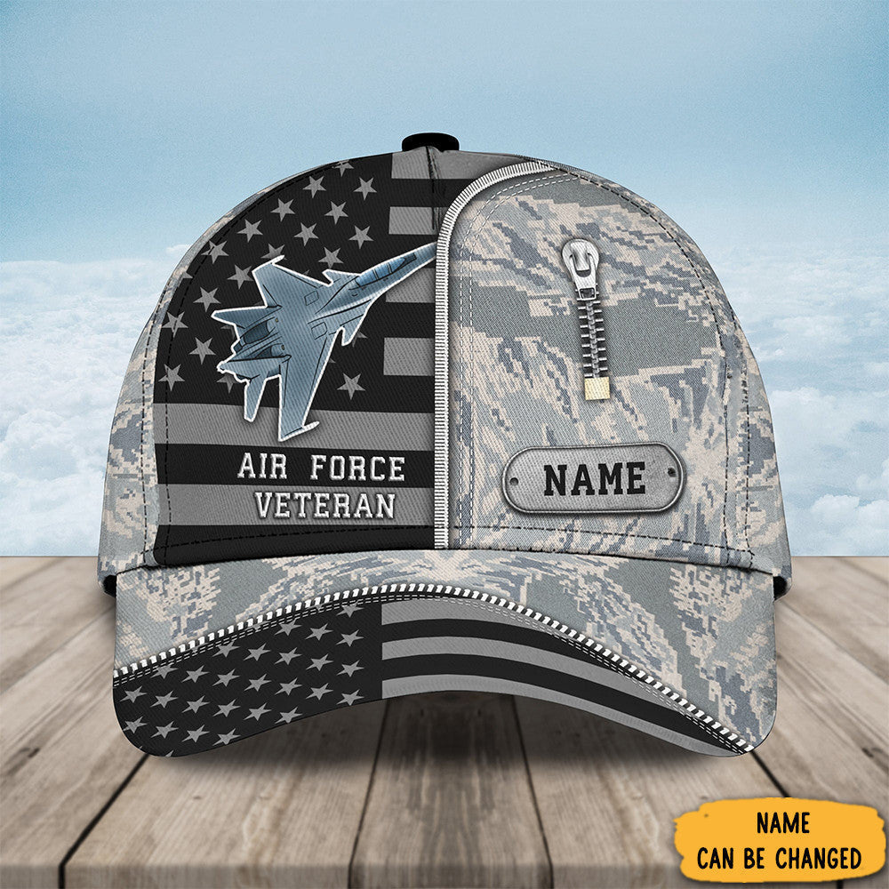 Personalized Air Force Veteran Hat Unique USAF Air Force Veteran Baseball Caps Gift