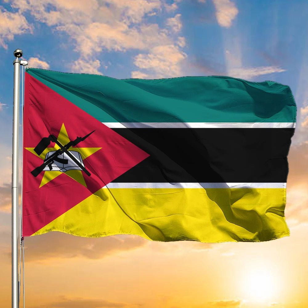 Mozambique Flag African Country Banner Republic Pennant Pride Flag African American Ornaments