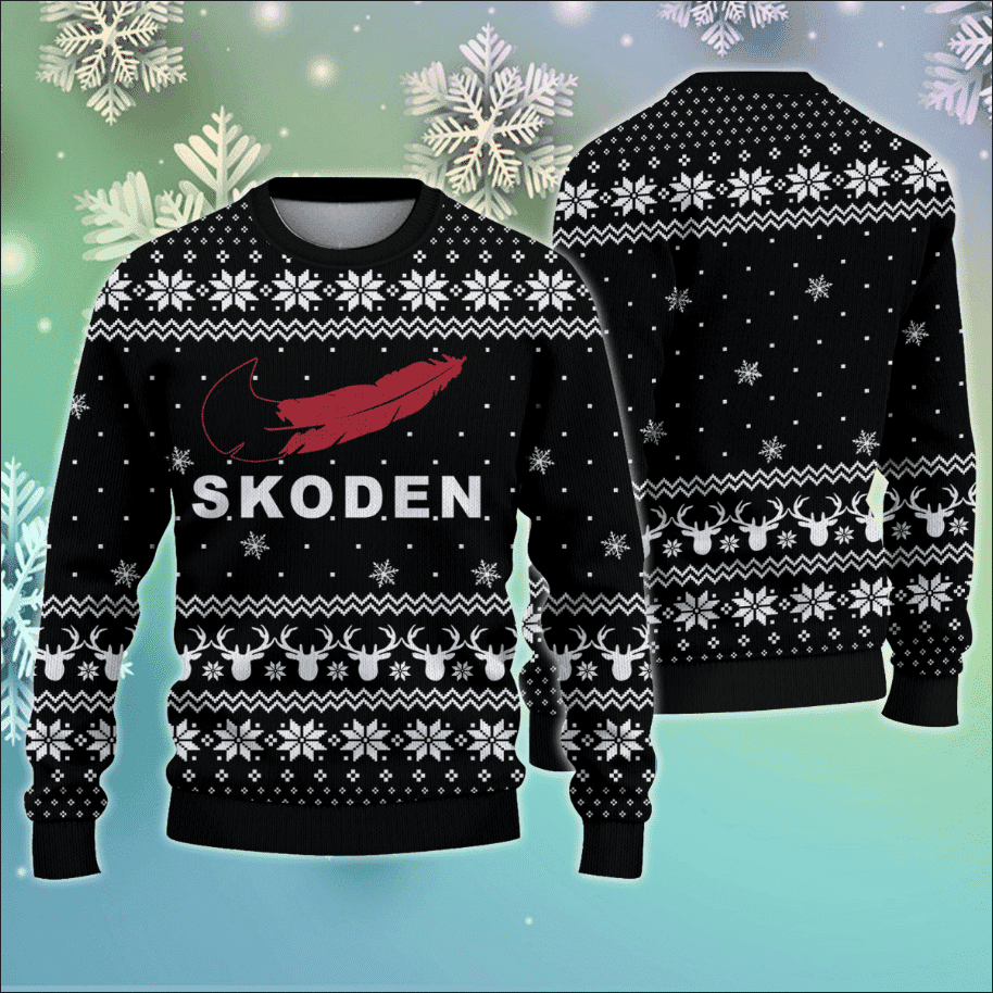 Skoden Ugly Christmas Sweater Mens Native American Sweatshirt Apparel Xmas Gift Ideas