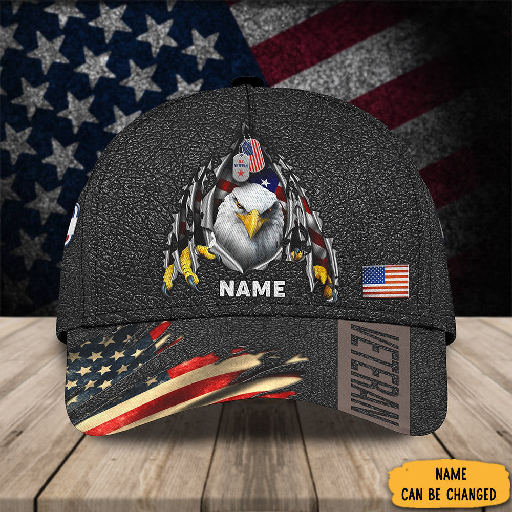 Personalized Eagle American Flag Veteran Hat Patriotic Veterans Day Gift Ideas For Husband