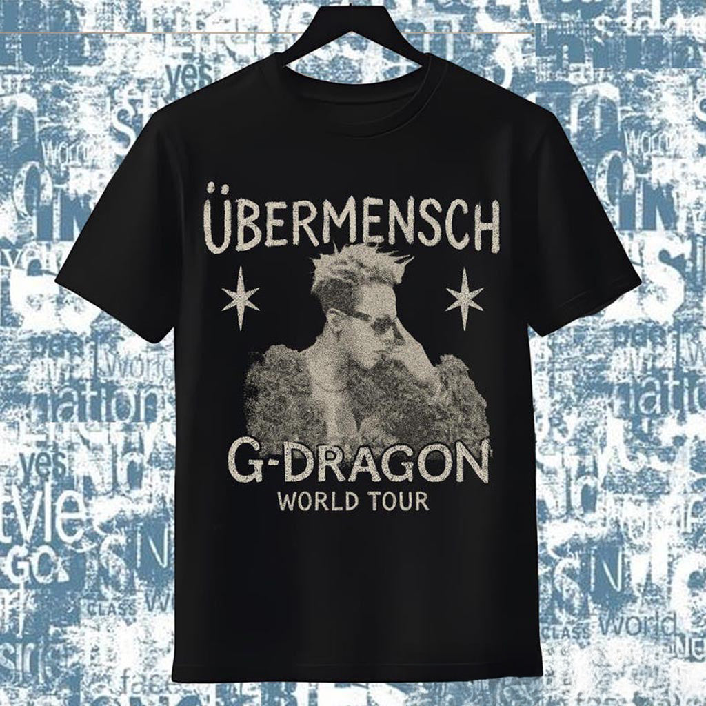Gdragon Ubermensch World Tour Graphic Tee Shirt, GDragon �bermensch 2025 Kpop Merch, Ubermensch