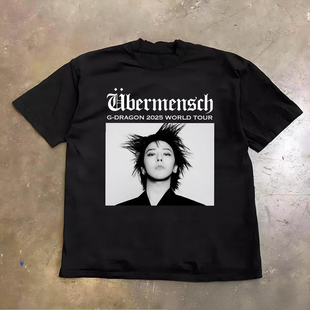 Gdragon World Tour Shirt, GDragon BigBang Poster Shirt, GDragon �bermensch 2025 Kpop,