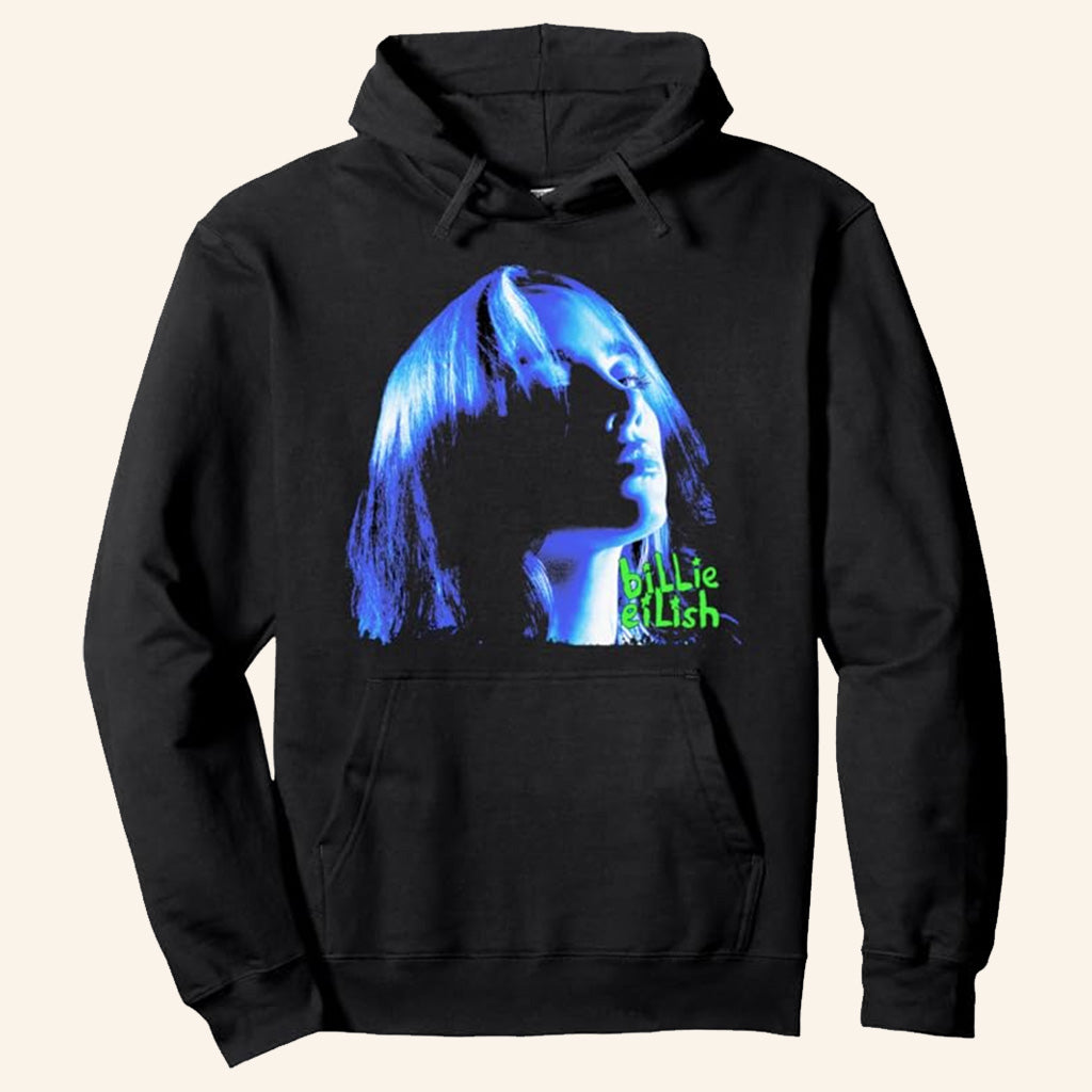 Billie Eilish Merch Portrait Hoodie Gifts For Music Enthusiasts