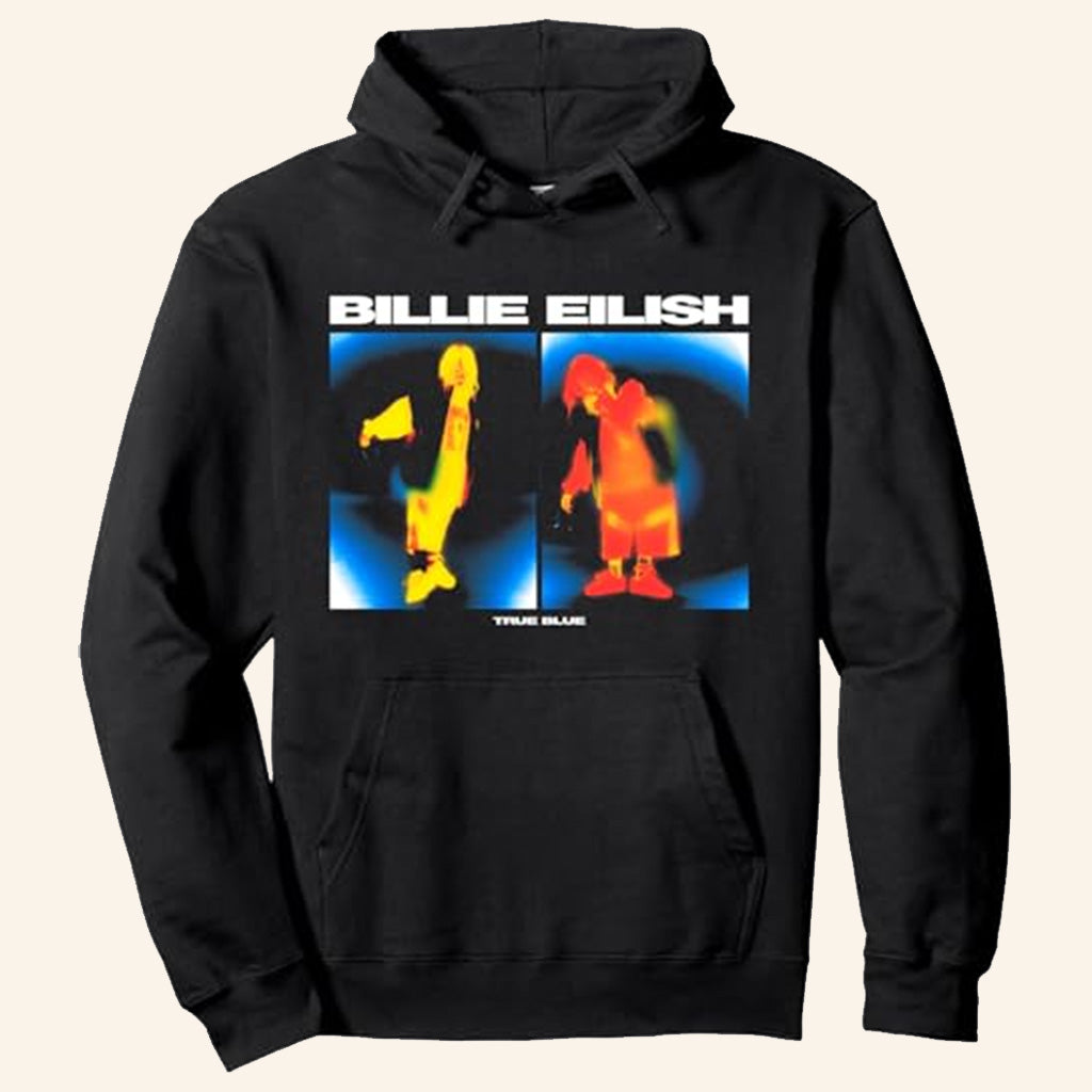 Billie Eilish Merch Hit Me Hard And Soft Tour 2025 Hoodie Billie Eilish True Blue Hoodie