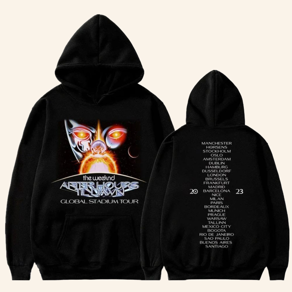 The Weeknd Merch The Weeknd After Hours Til Dawn Tour 2023 Hoodie Presents For Music Lovers