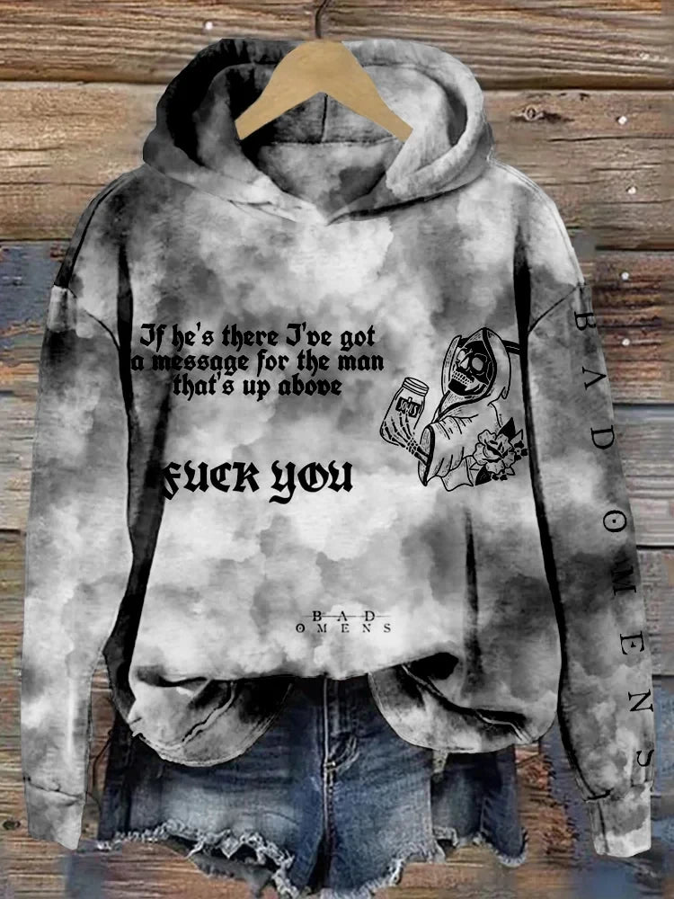 Bad Omens Tie Dye Hoodie For Women's Bad Omens Merchandise Gifts For Rock Fan