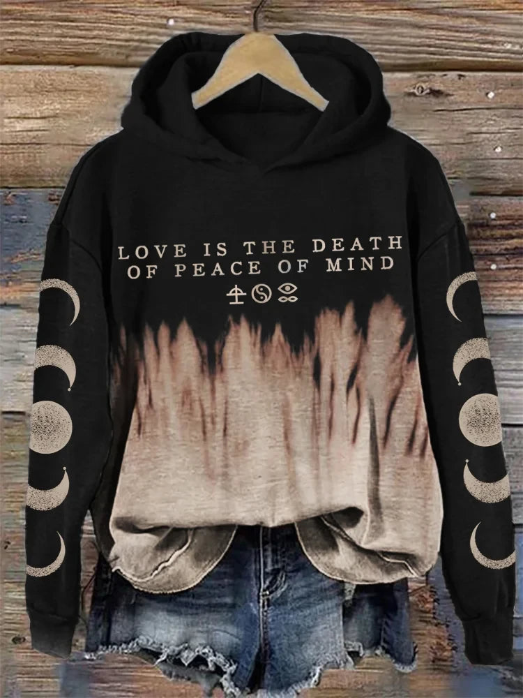 Bad Omens Hoodie For Fans Rock Band Inspired Moth Hoodie Love Is The Death Of Peace Of Mind
