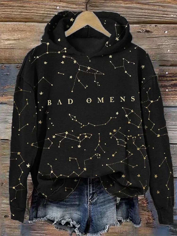 Bad Omens Hoodie Rock Band Inspired Celestial Art Hoodie Bad Omens Merchandise