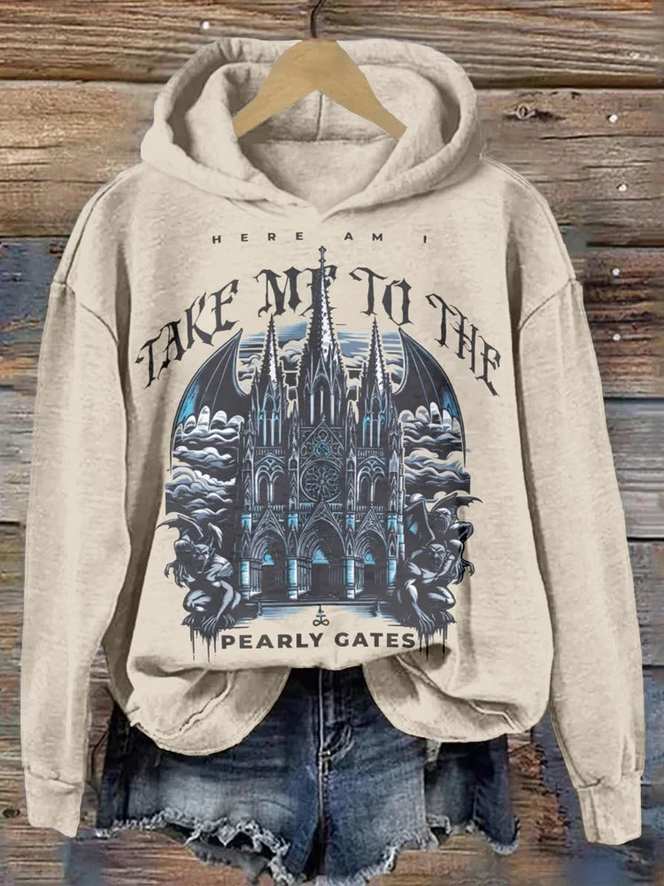 Bad Omens Sweatshirt Take Me To The Pearly Gates Bad Omens Merchandise