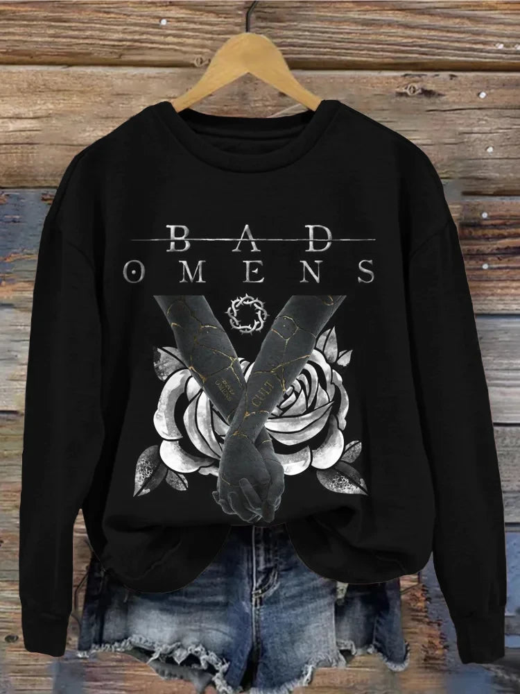 Bad Omens Sweatshirt Rock Band Inspired Bad Omens Merchandise Fan Gift Ideas