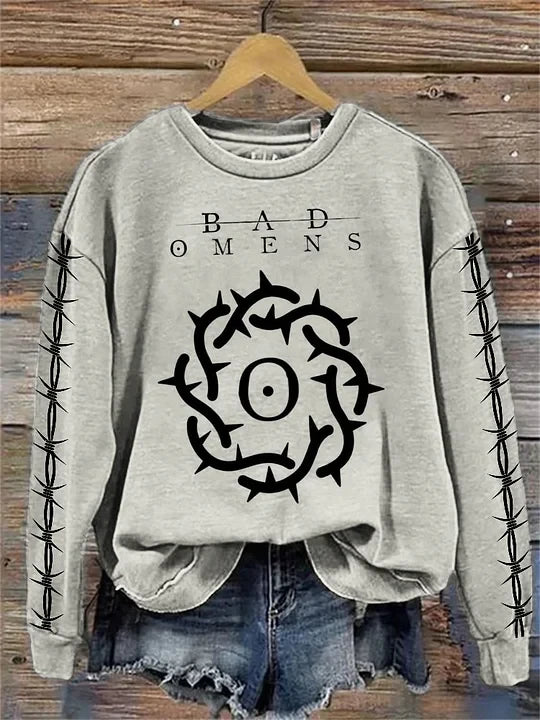 Bad Omens Sweatshirt For Women's Rock Band Inspired Sweatshirt Bad Omens Merchandise