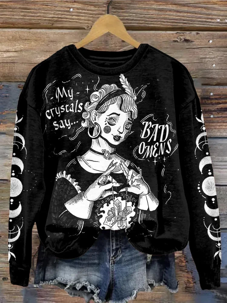 Bad Omens Sweatshirt My Crystals Say Bad Omens Merch Gifts For Rock Fan