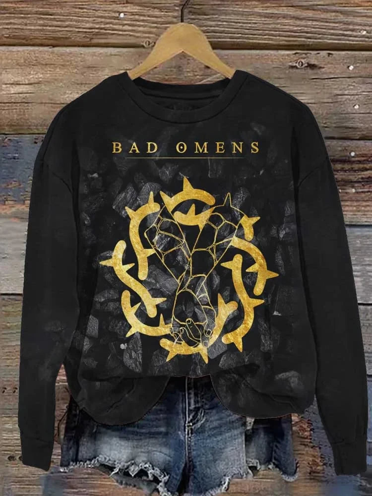 Bad Omens Sweatshirt Men's Rock Band Art Bad Omens Merchandise Gifts For Fan