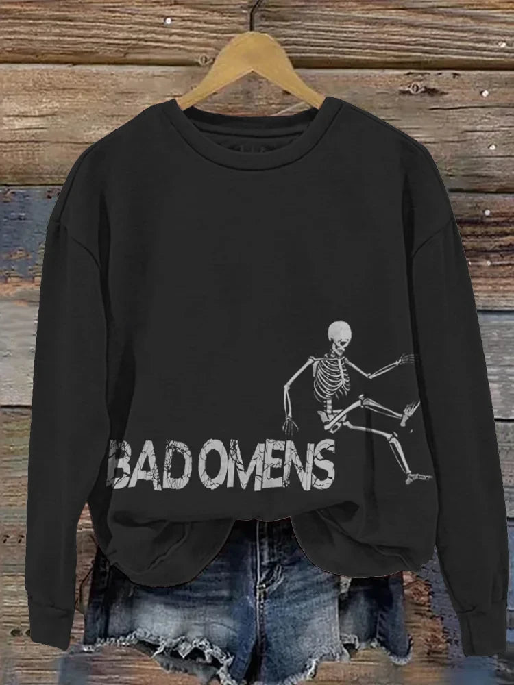 Bad Omens Sweatshirt Rock Band Inspired Skeleton Sweatshirt Bad Omens Merch Gifts For Fan