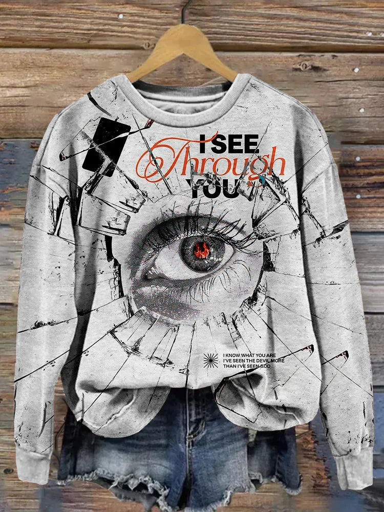 Bad Omens Sweatshirt For Women's Rock Band Inspired I See Through You Sweatshirt Bad Omens Merch