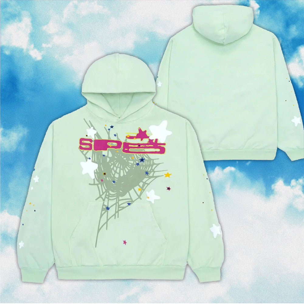 Sp5der Web Mint Hoodie Spider Hoodie Spider Merch Gifts For Girlfriend