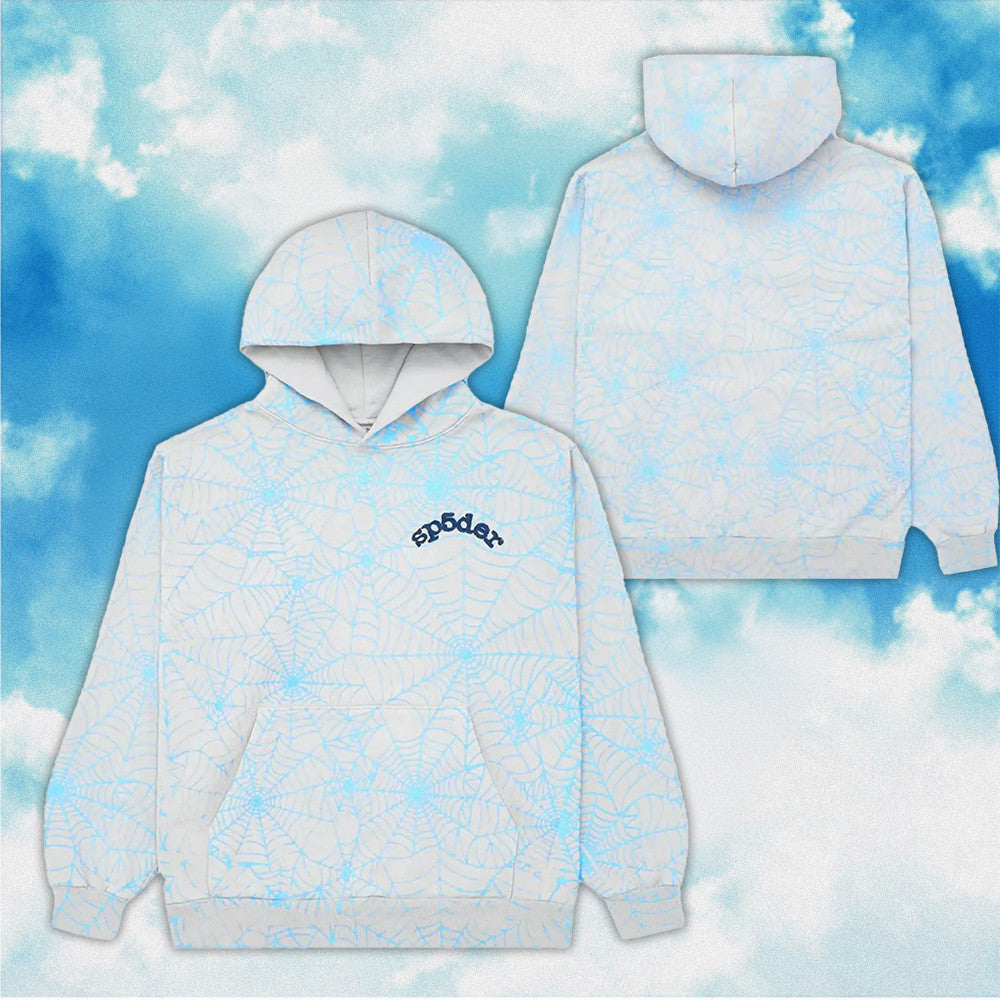Sp5der Web Hoodie Heather Grey Spider Hoodie Spider Merch Gifts For Boyfriend