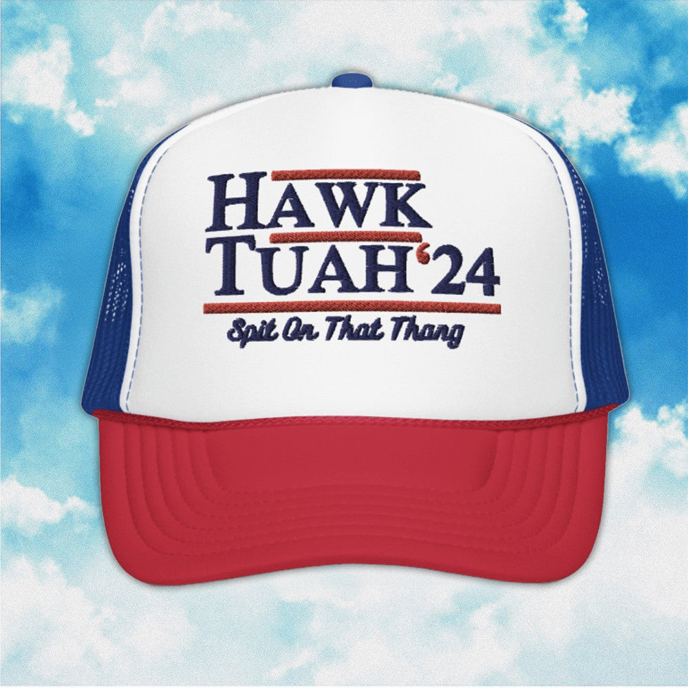 Hawk Tuah Hat Embroidered Hawk Tuah Spit On That Thang Hat Funny Gifts For Men Women