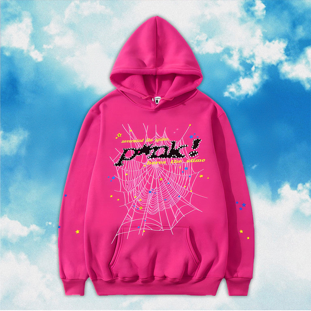 Spider Pink Hoodie Sp5der Web Hoodie Spider Merch Gifts For Daughter