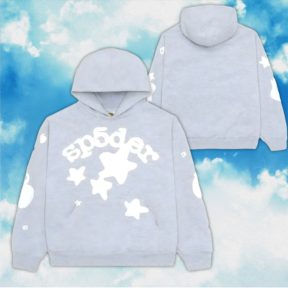 Sp5der Beluga Hoodie Heather Grey Spider Hoodie Gifts For Daughter