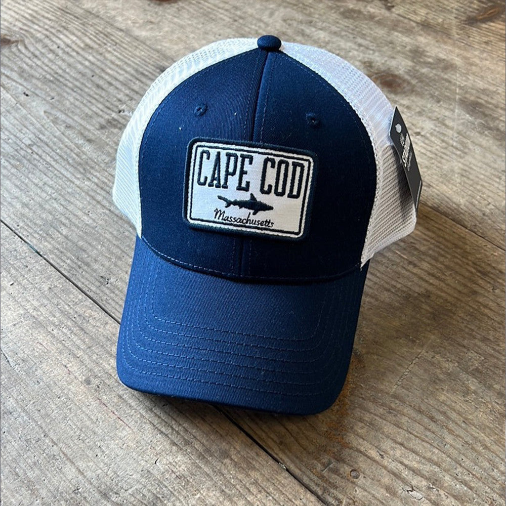 Cape Cod Shark Embroidered Baseball Hat Cape Cod Massachusetts Great White Shark Bite Hat