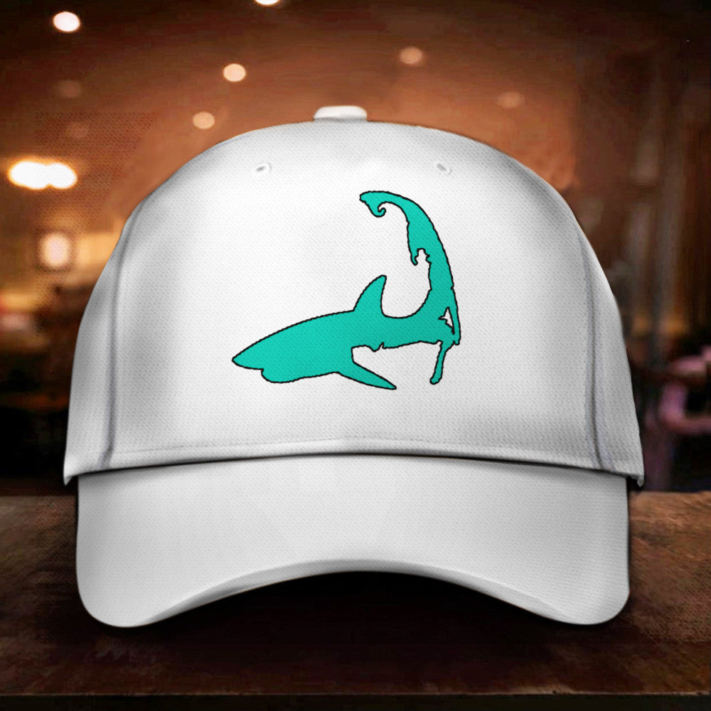 Cape Cod Shark Hat Cape Cod Massachusetts Great White Shark Bite Hat Gift For Dad