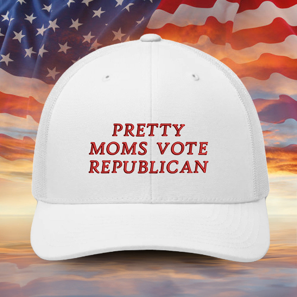 Pretty Moms Vote Republican Embroidered Hat Support For Republican Patriot Hat Gifts For Mom