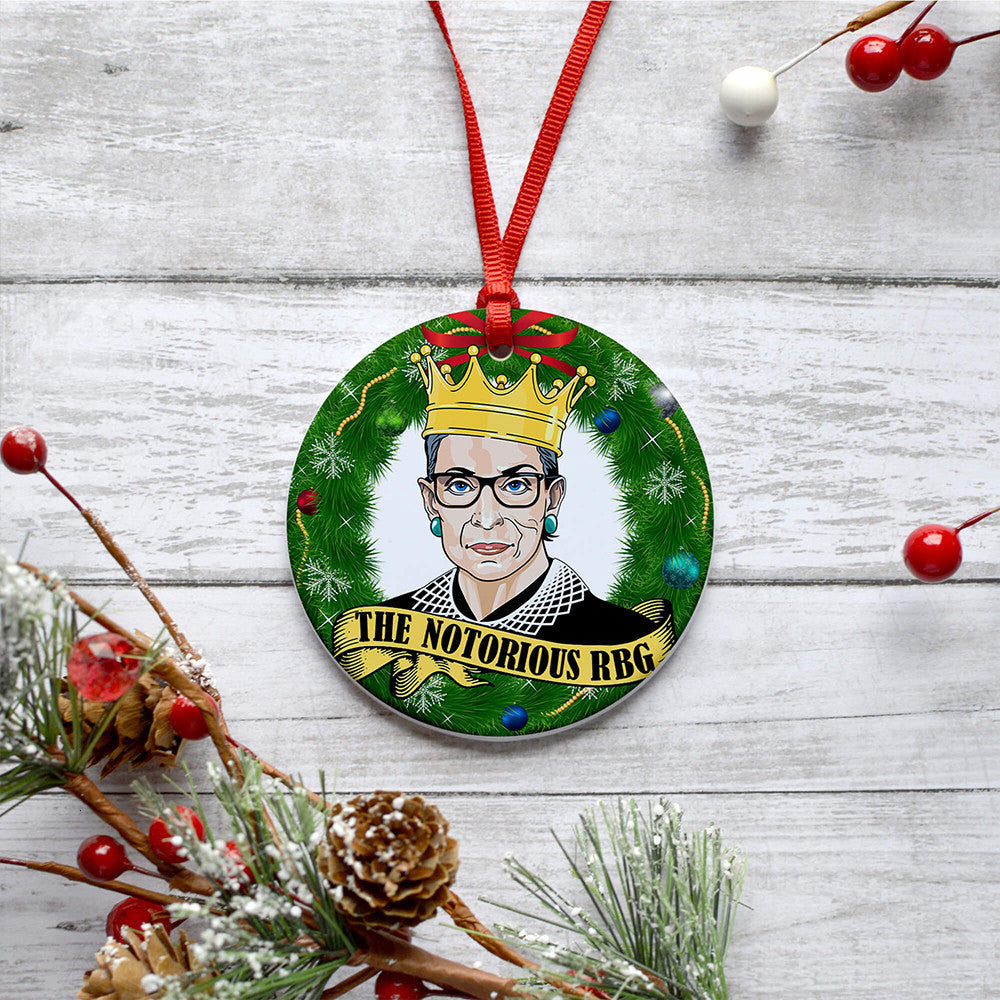 The Notorious RBG Christmas Ornament Ruth Bader Ginsburg Ornaments For Christmas Tree