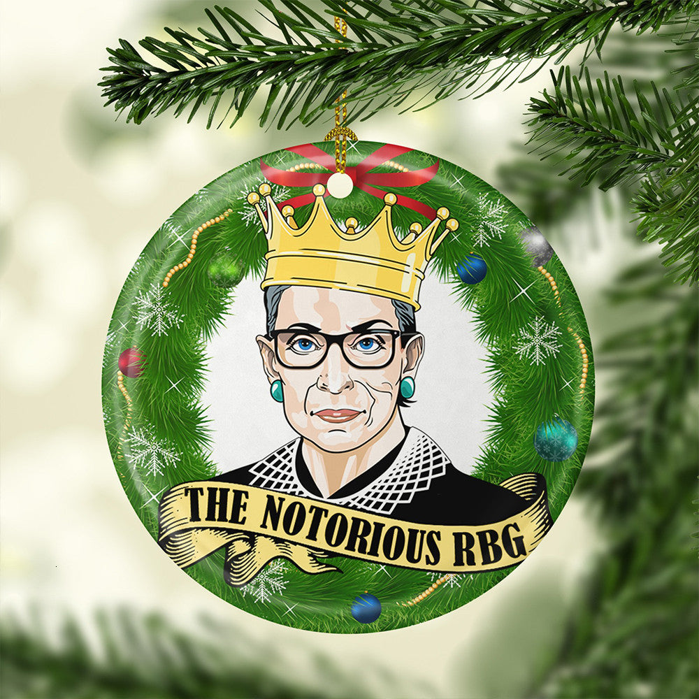 The Notorious RBG Christmas Ornament Ruth Bader Ginsburg Ornaments For Christmas Tree