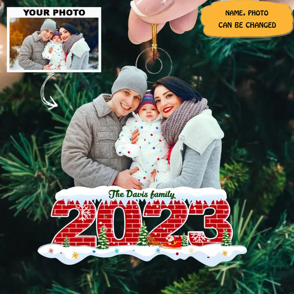 Custom Photo Ornament Family Christmas Ornaments Family Gift Ideas