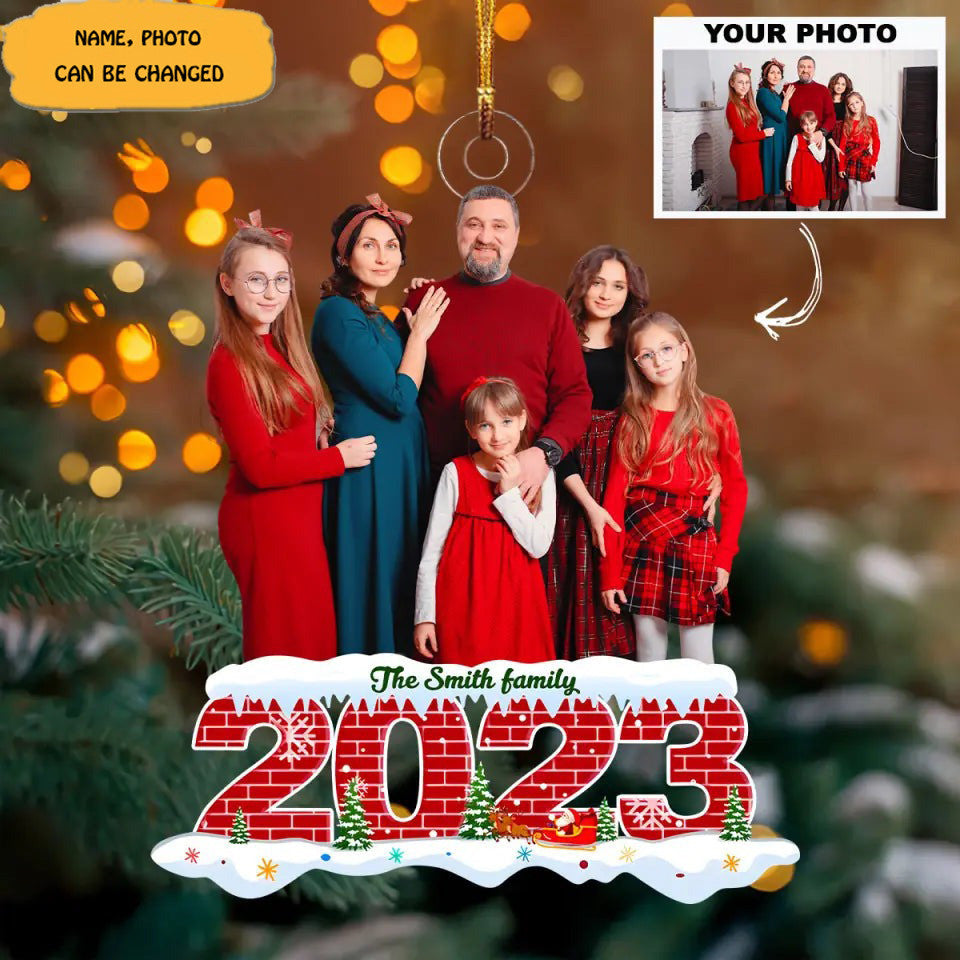 Custom Photo Ornament Family Christmas Ornaments Family Gift Ideas